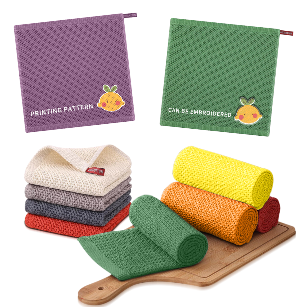 100% Cotton Waffle Weave Kitchen Dish Towels (Pack of 4) — Shopify Listing