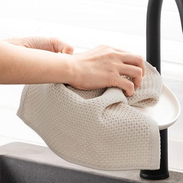 100% Cotton Waffle Weave Kitchen Dish Towels (Pack of 4) — Shopify Listing